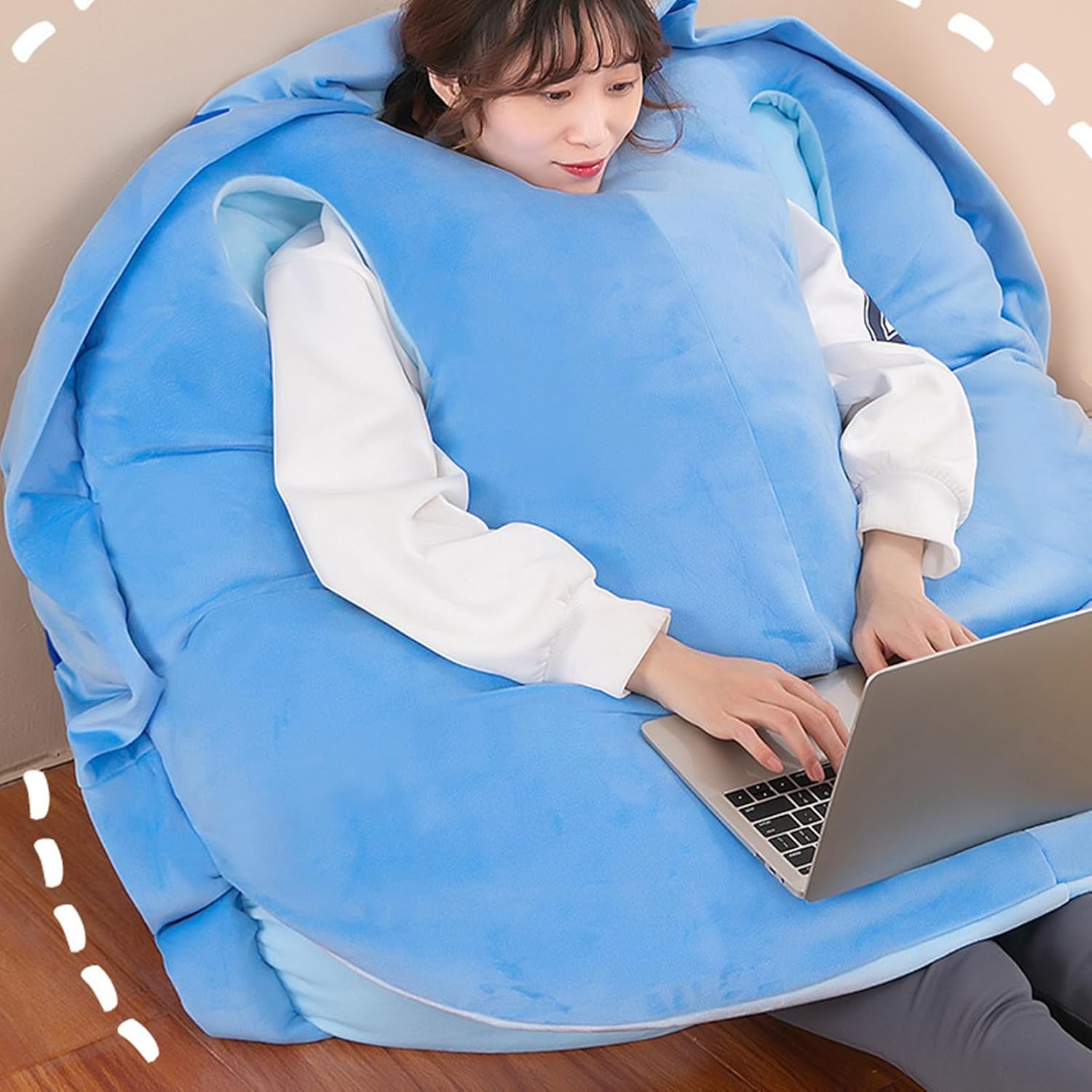 Turtle Power Shell Pillow Wearable Turtle Shell Pillow 80cm/31inch Giant Turtle Pillow Decorative Pillows Turtle Plush Cushion Funny Cosplay Plush Cushion Dress Up Cushion,Fabric Soft and Stylish