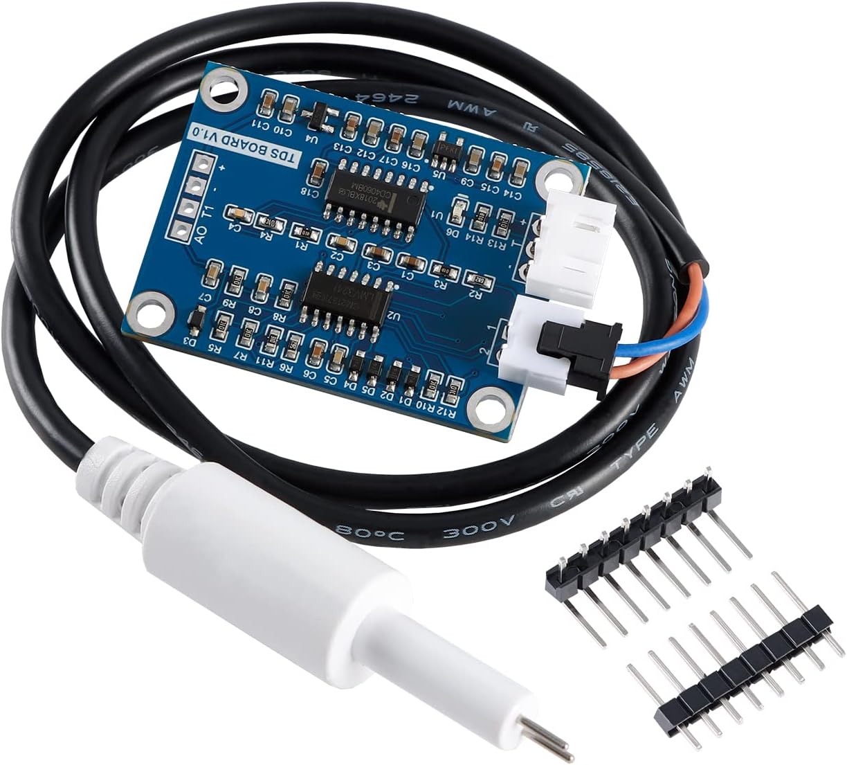 EC Buying TDS Water Quality Detection Sensor Module with XH2.54-3Pin Dissolved Solids Module Power Supply Voltage 3.3~5.0V Water Quality Detection Suitable for ARDUINO/51/stm32/DIY TDS Tester