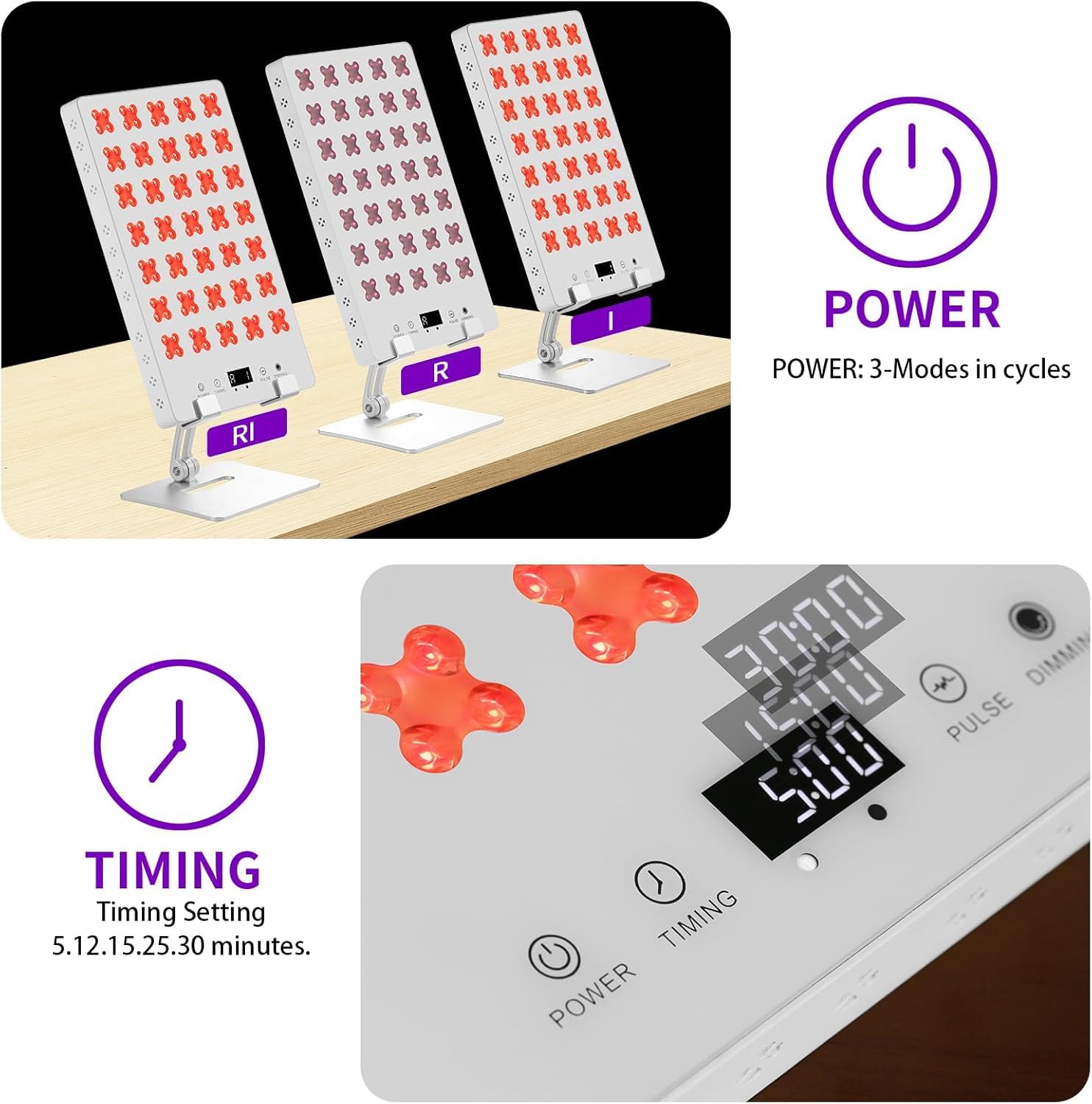Red Light Therapy for Body, 660nm Red & 850nm Near Infrared Light Therapy Panel for Full Body & Face Supports Pain Relief, Skin Care, Recovery, Sleep & Performance