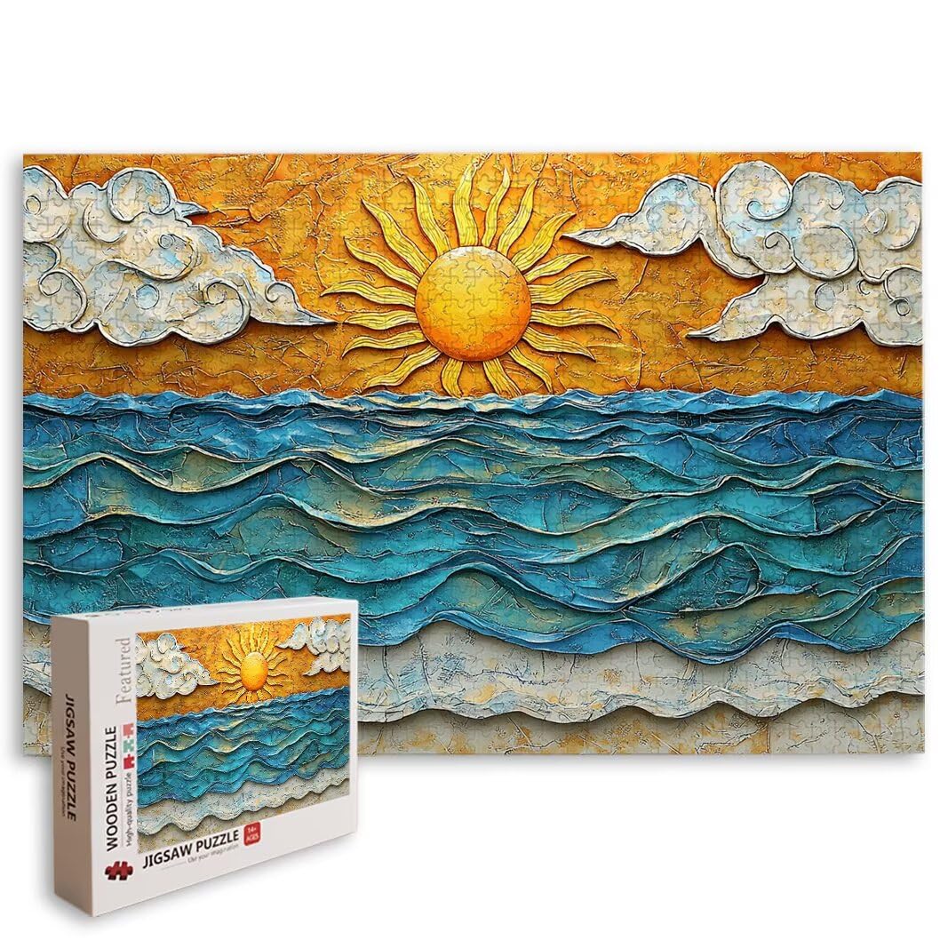 Puzzle Sonne, Puzzle 1000 Teile Erwachsene, Klassische Puzzles, Deko -8595
