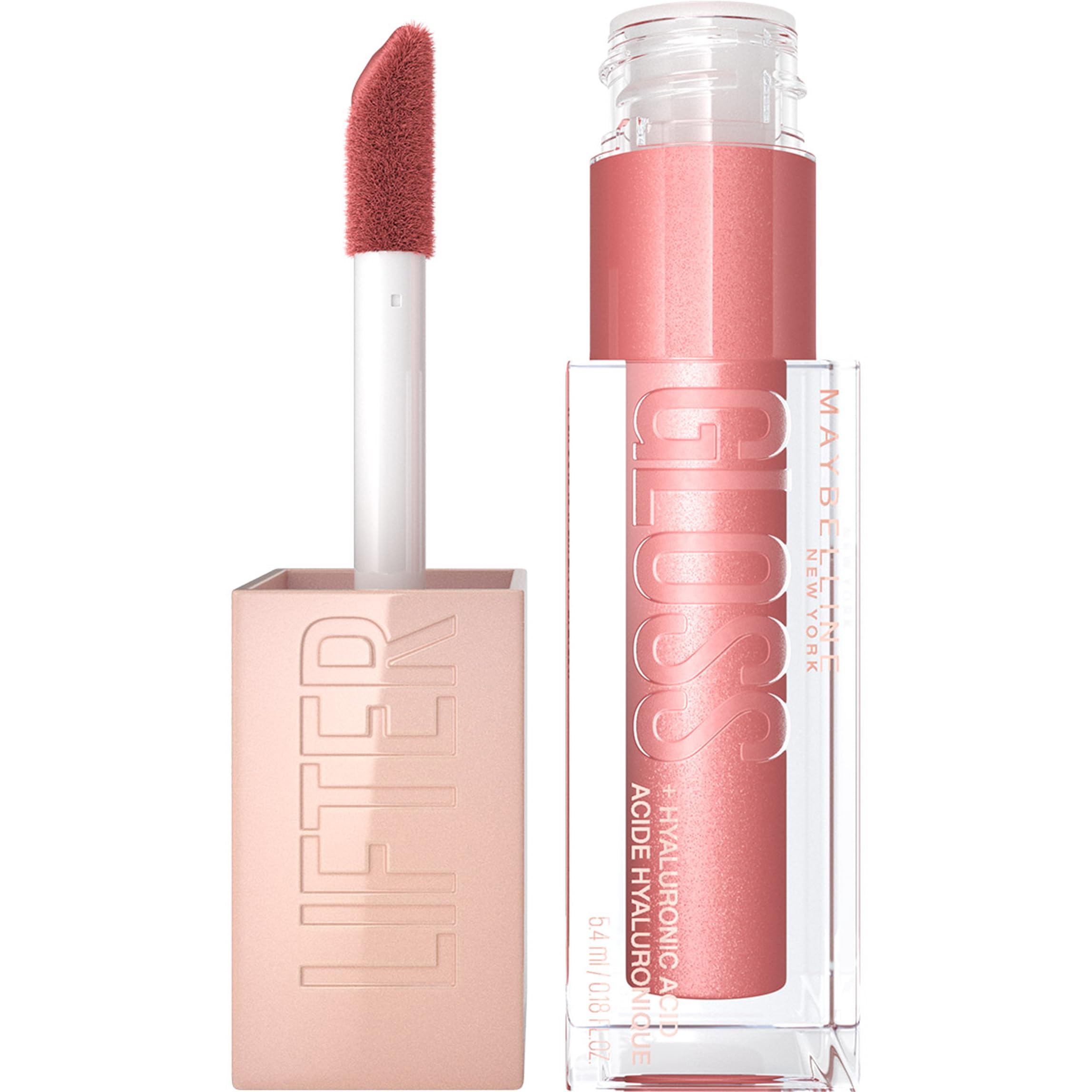 Maybelline New York Brillo de Labios Lifter Gloss, Hidratación Intensa, Labios Rellenos, con Ácido Hialurónico, Tono 03 Moon