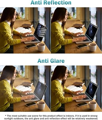 F FORITO 2-Pack 14 Inch 16:10 Anti Blue Light Matte Laptop Screen Protector, Reduce Eye Strain and Touch Sensitive Anti Glare Computer Screen Cover for All 14 16:10 Laptops