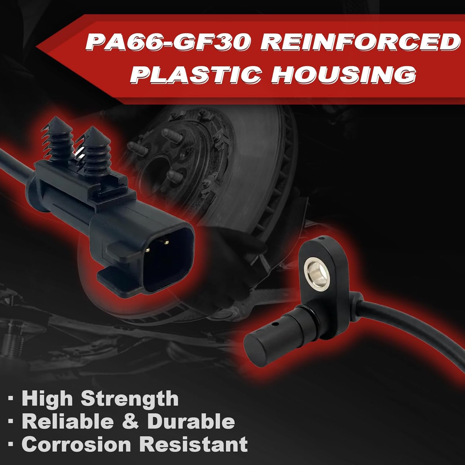 ABS Wheel Speed Sensor 1Pc: Rear Left & Right Compatible with Chevrolet 2014-2019 Silverado 1500 V8 5.3L V8 6.2L L4 2.7L V6 4.3L, 2015-2017 Tahoe V8 5.3L, 2019 Silverado 1500 LD V8 5.3L