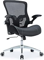 Vista 9 de Silla de oficina ergonómica de escritorio, 400 libras, grande y alta, resistente, cojín de espuma de modelado 3D ancho y suave, silla de escritorio