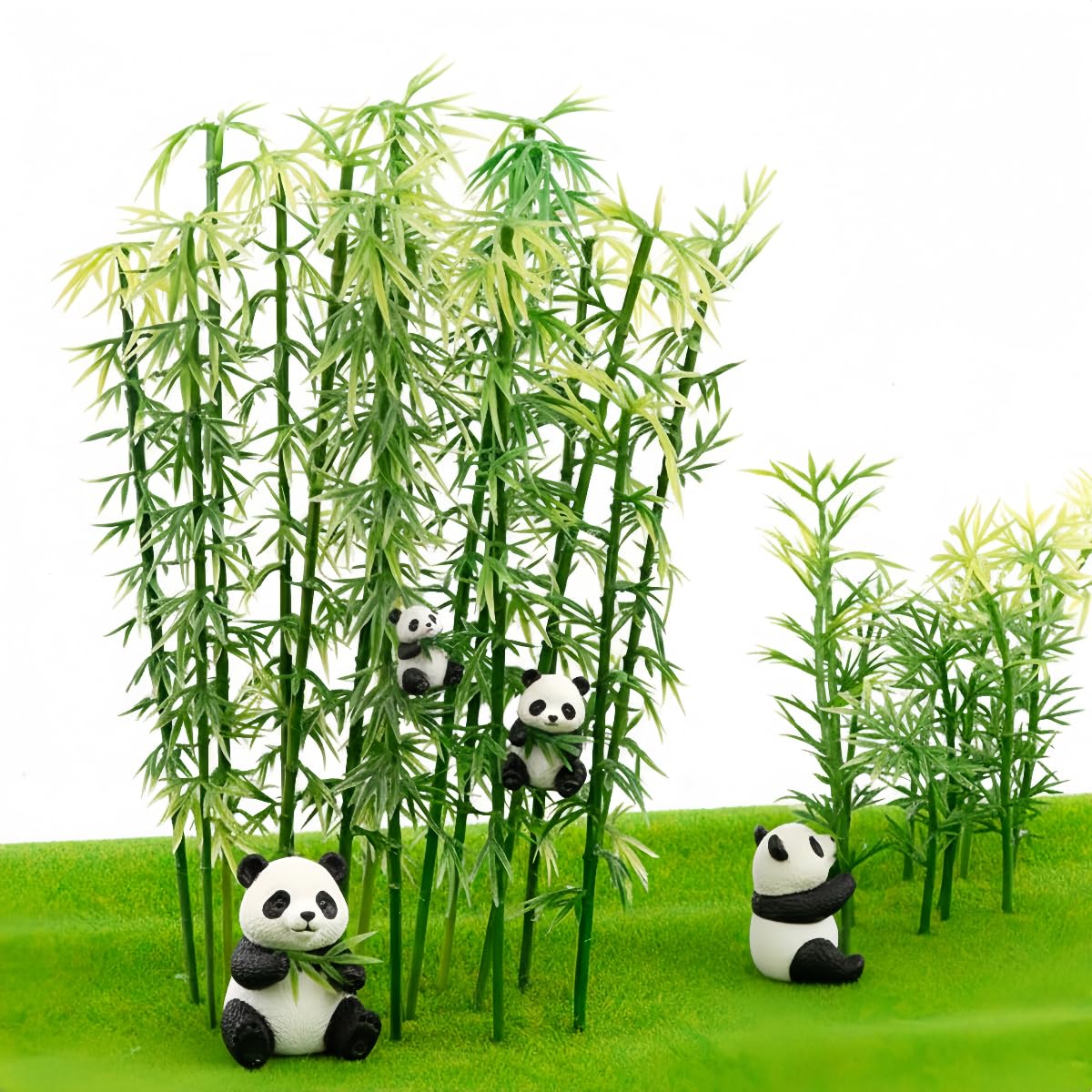 Amazon.com: Ymeibe 100Pcs Miniature Bamboo Trees with Panda