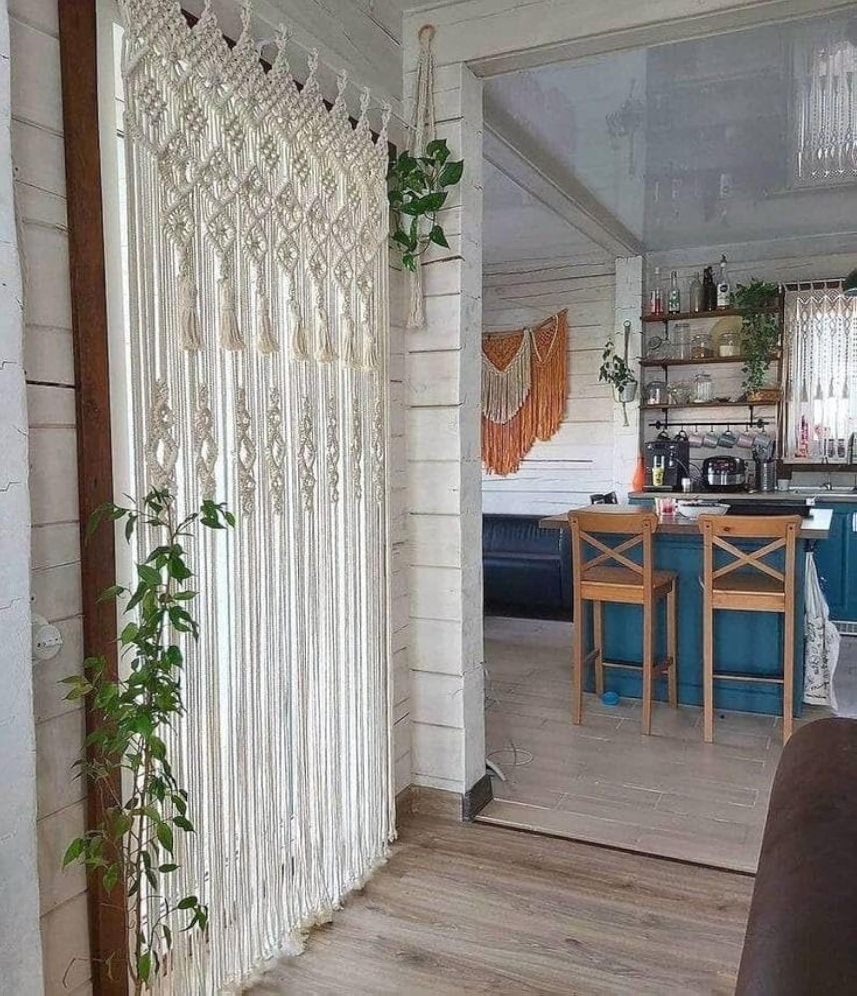 Macrame Door Curtain, Wedding Backdrop Wall Hanging