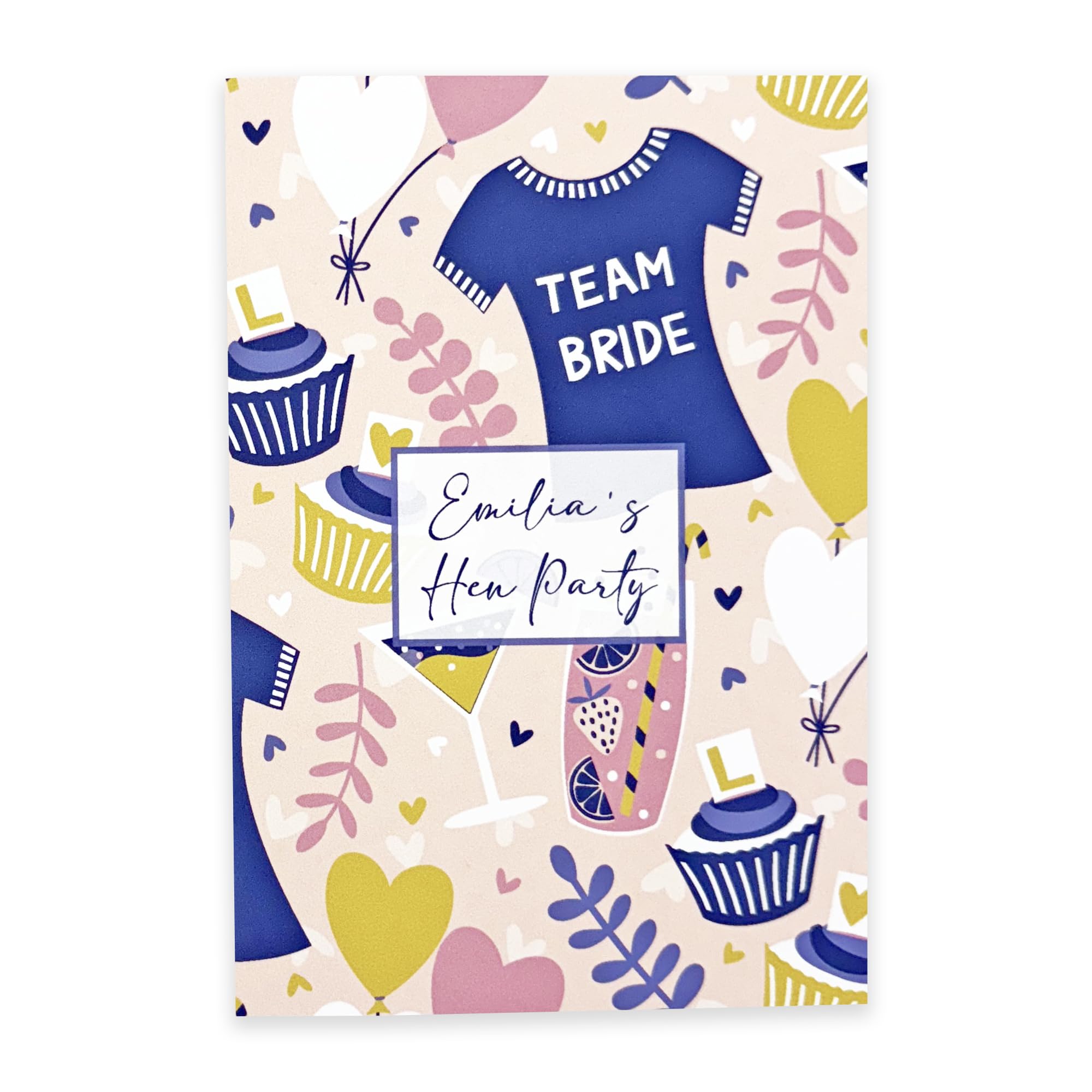 Personalised hen party planner notebook (Medium)