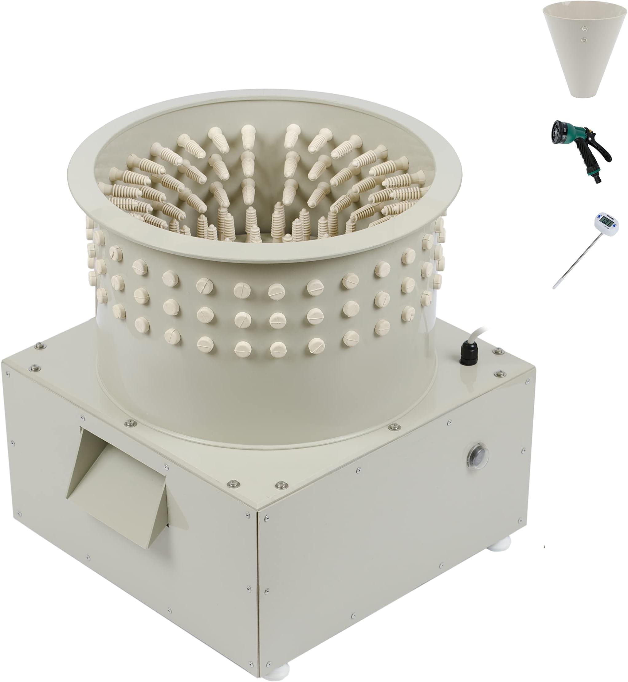 PluckerUkraine Quail Plucker Machine Mini 330 - Poultry Feather Remover for Small Chicken Quail Pigeon with Small Soft Fingers 13โณDrum 110V-Plucker KIT (Quail Plucker Machine) (New)