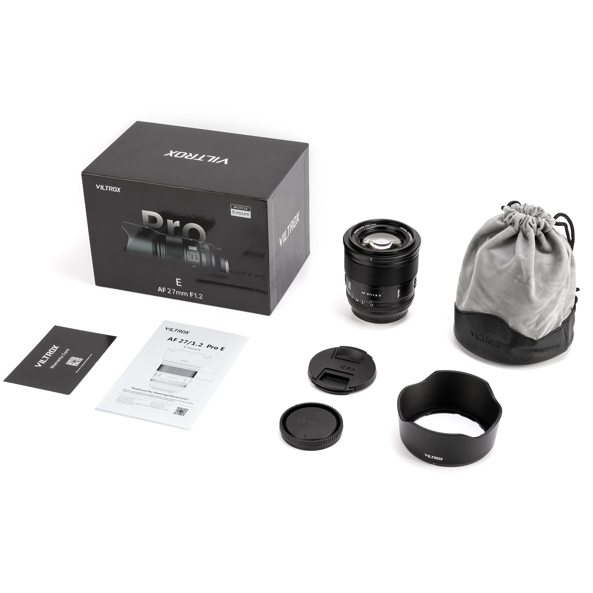 VILTROX 27mm f/1.2 Pro E Objetivo de Enfoque Automático Ultra Gran Apertura APS-C Prime Objetivo Compatible con Sony E Mount cámaras sin Espejo a6500 a6600 a6700 a7 a7iv a7iii a7c
