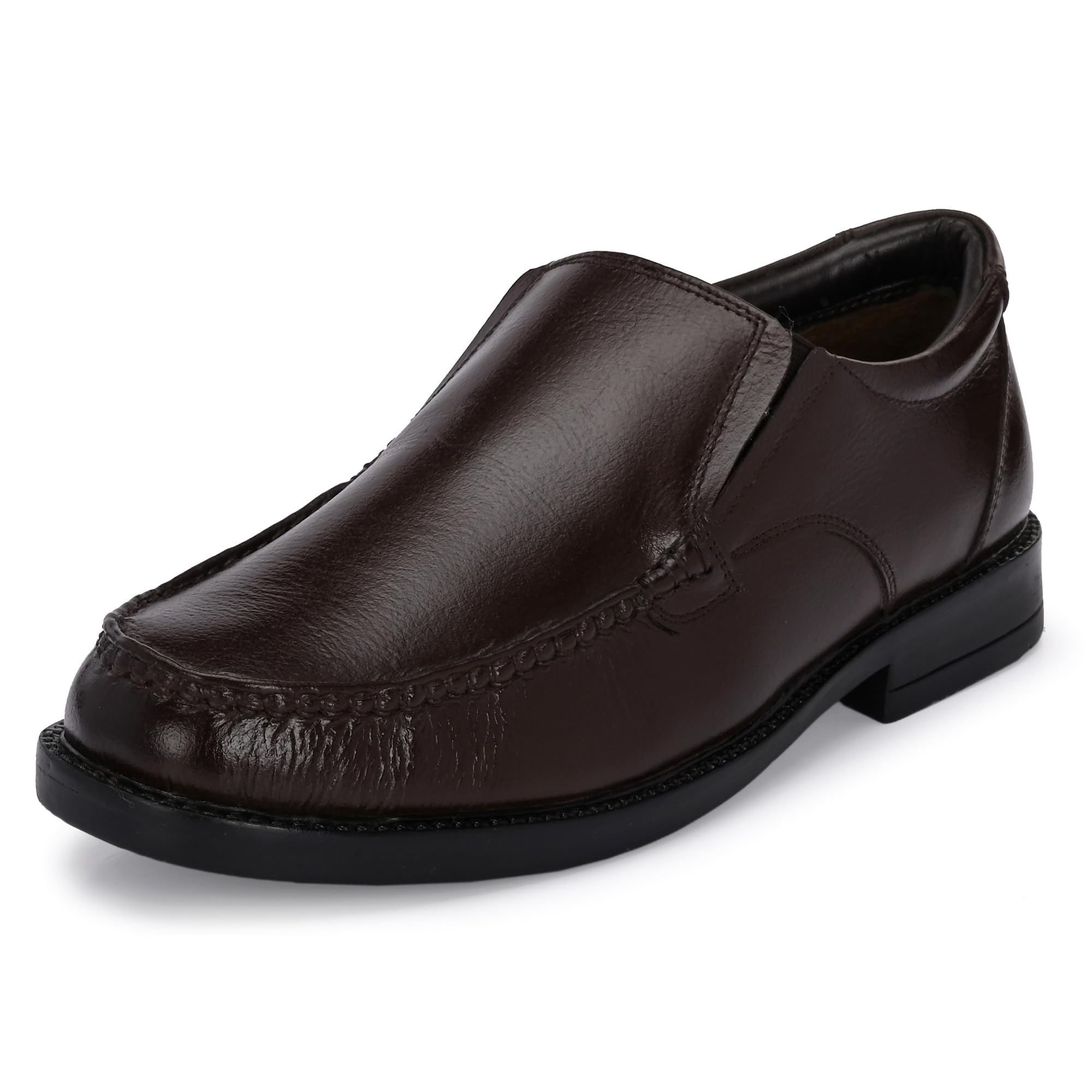 Auserio Mens Full Grain Leather Slip On Formal Shoes | Anti Skid Sole | Padded Collar | Shoes for Office & Parties & All Occassions |Brown 07 UK| (B0CVV2PGJX) Amazon Price History, Amazon Price Tracker