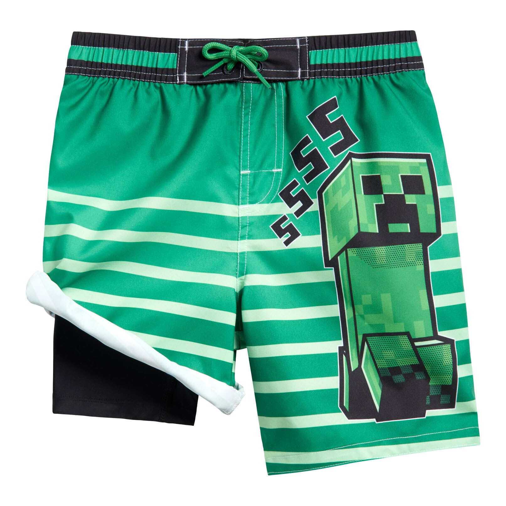 Minecraft Creeper - Traje de baño de compresión UPF 50+, secado rápido, para niños pequeños a niños grandes