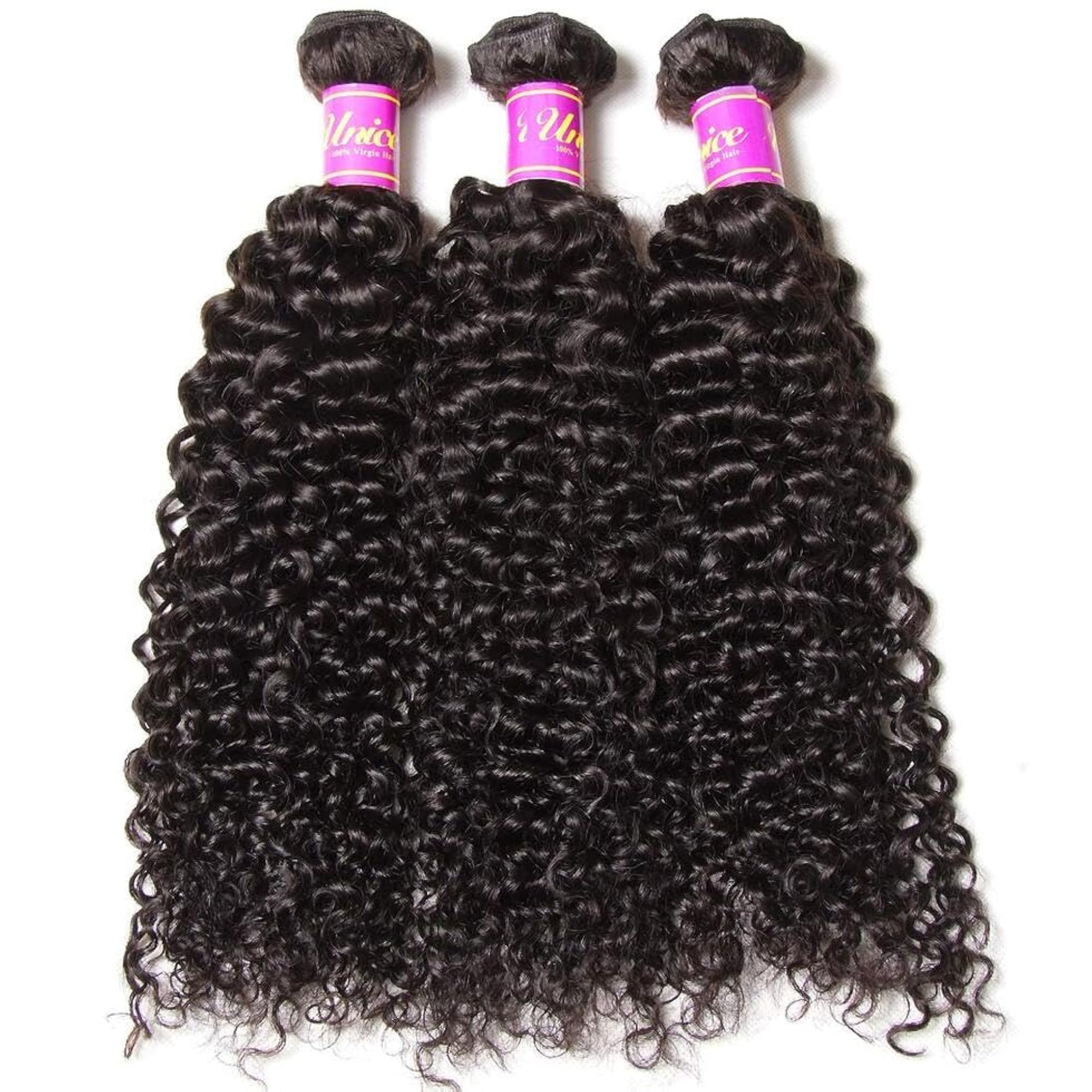 Malaysian Curly Hair 3 Bundles 100% Unprocessed Remy Hair