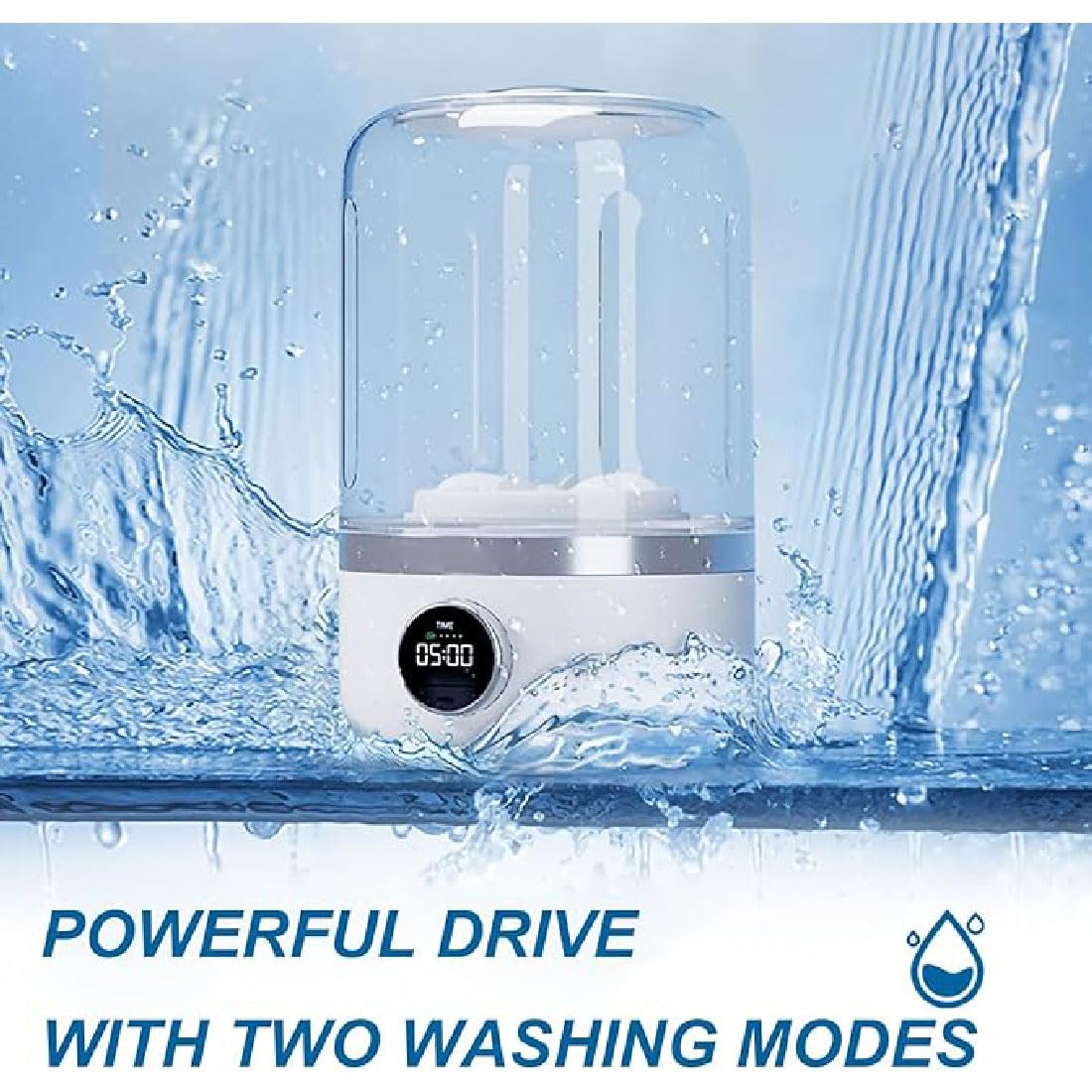 Ye02 Underwear Washer, Ye02 Portable Washer, Ye02 Unterwäsche-Waschmaschine, Klein Waschmaschinen, Reisewaschmaschine, Wiederaufladbare Miniwaschmaschine für Unterwäsche, Socken, Babykleidung