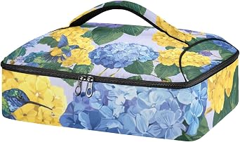 Casserole Carriers for Hot or Cold Food Reusable Casserole Dish Carrier Insulated Thermal Large Capacity Durable Perfect for Party Camping Family Gatherings Yellow Fish