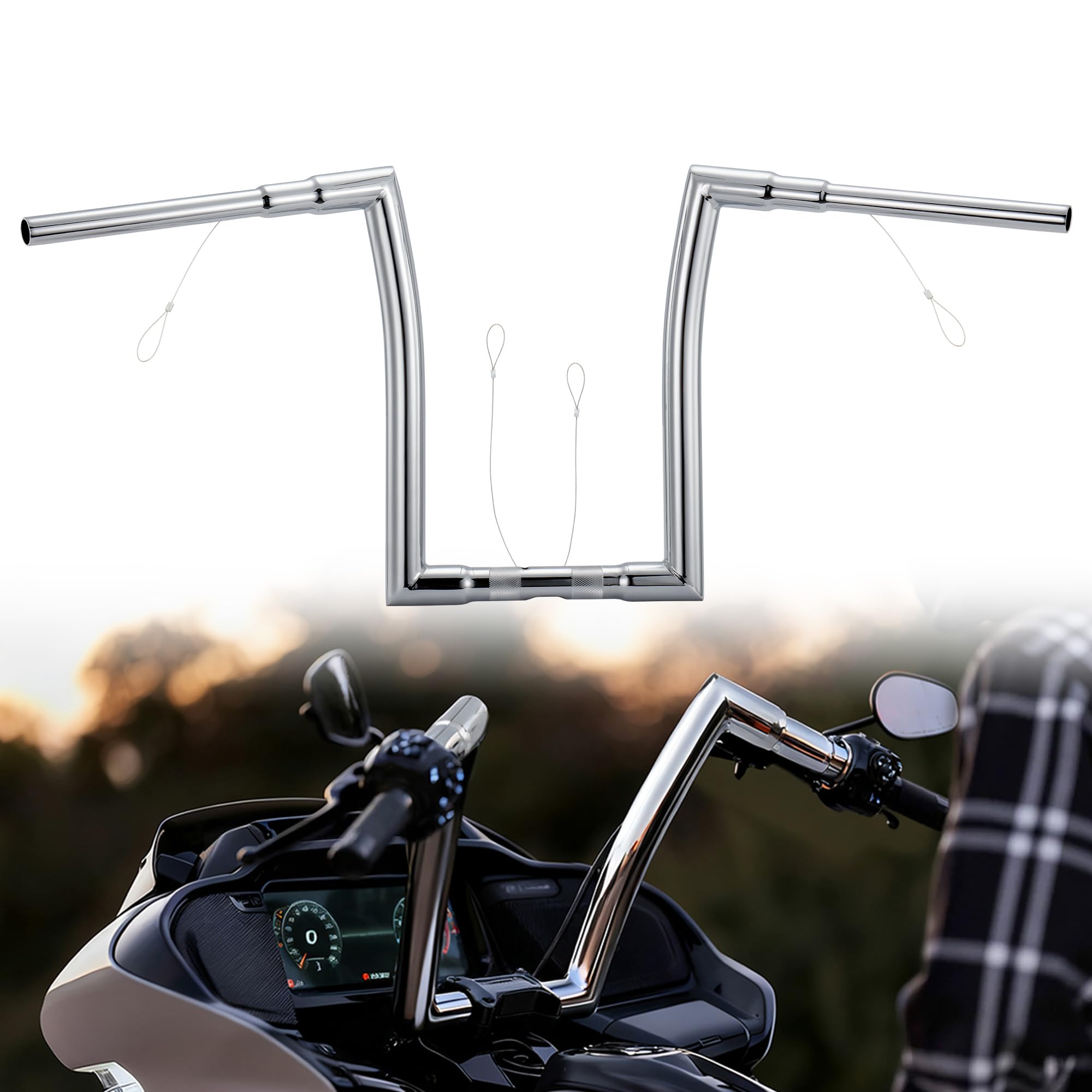 1.5" Fat 14" Road Glide Handlebars for '24+ Road Glide,Chrome