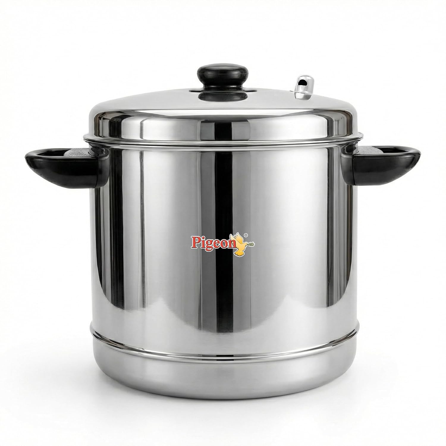 Pigeon Classic Stainless Steel Idli Cooker with Whistle Indicator | Idly Cooker Pot | Steel Idli Maker with Silver Lid - 6 Plates (for 24 Idlies) discount deal