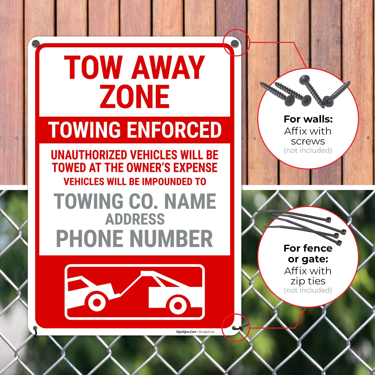 USA TOW AWAY ZONE看板 C130E551-C7CD-4336-8CBE-