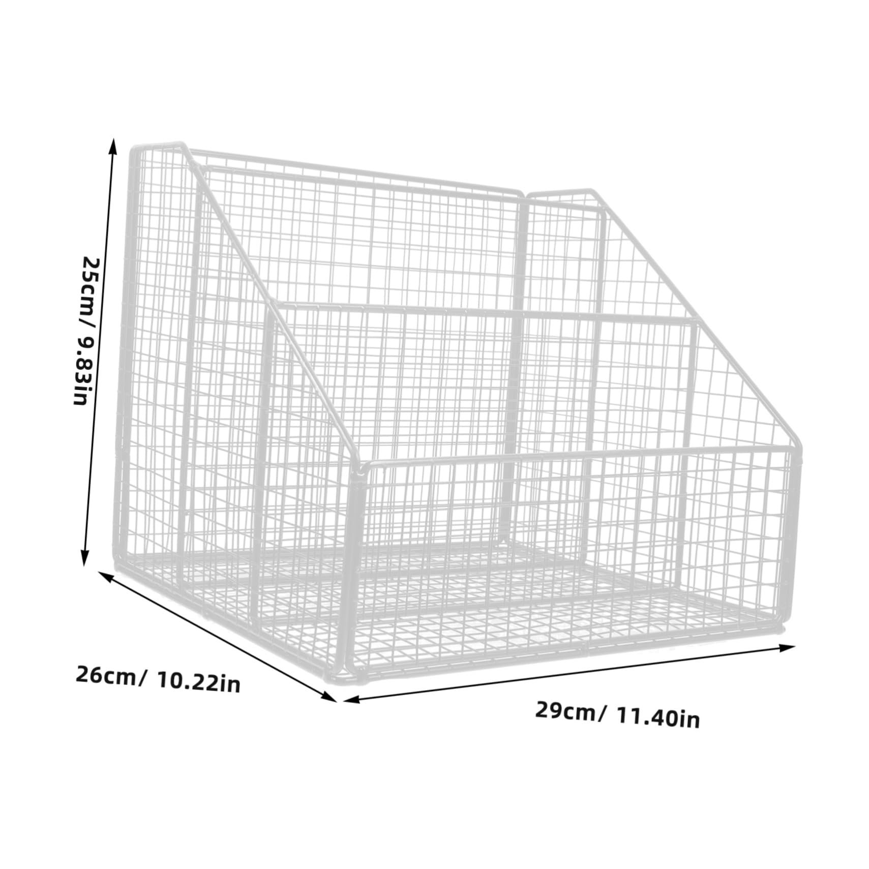 Portacartas para Organizador Libros Estantería Resistente Sujetalibros Decorativo Revistero De Escritorio