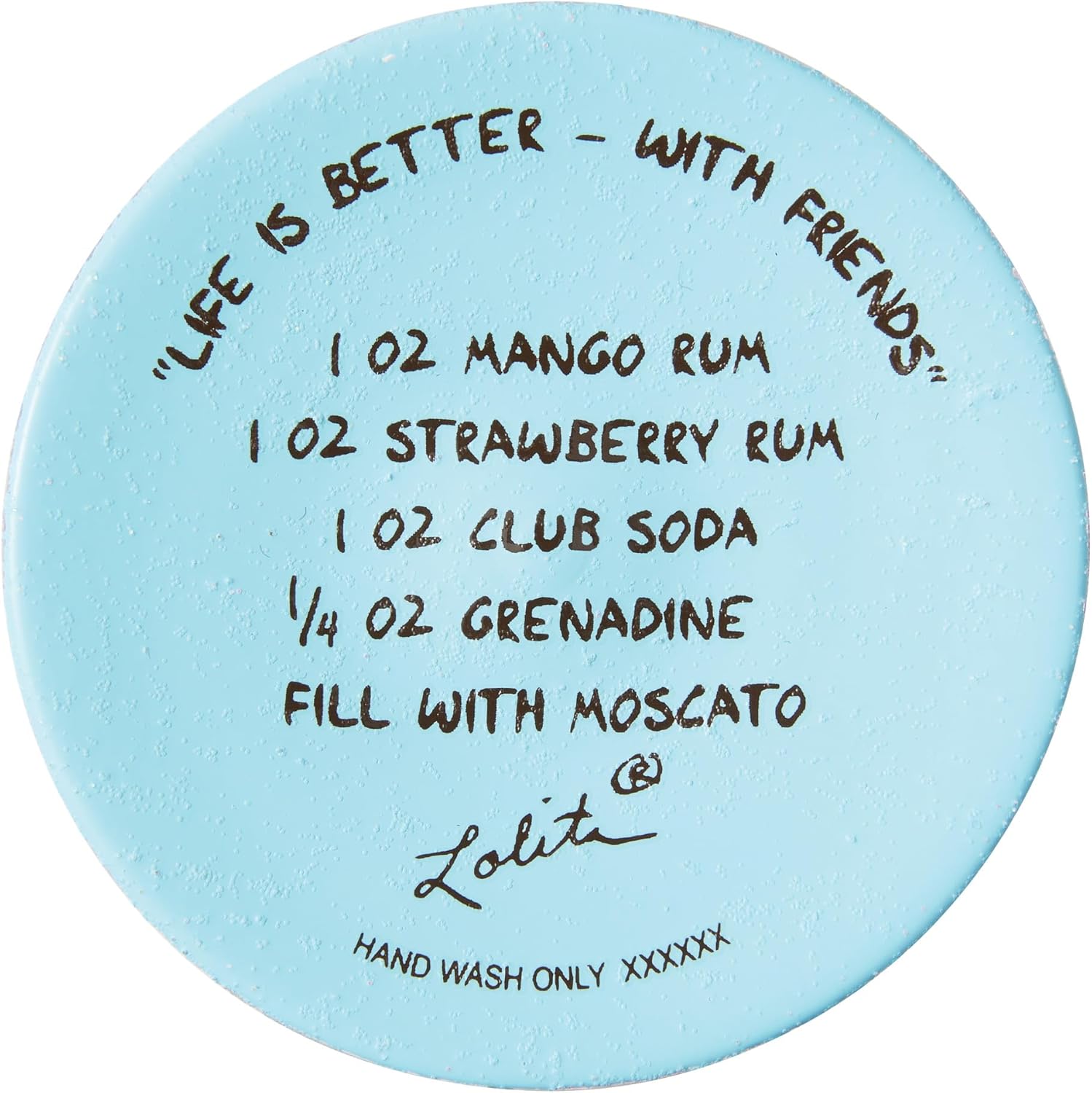 Enesco Lolita Designs Life is Better with Friends Hand-Painted Artisan Wine Glass, 15 Ounce, Multicolor - Image 6