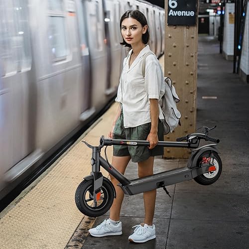 Miniatura 6 de SISIGAD Electric Scooter Adults,Top Speed192325Mph,Max 2325 Miles Long Range,8.5" 10'' Tires,Peak 500W Motor,Folding E-Scooter Adults with Double