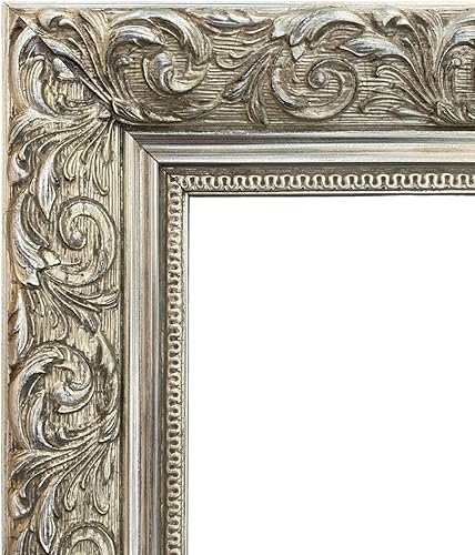 Miniatura 10 de West Frames Bella - Marco de fotos de madera en relieve adornado francés de 2.5 pulgadas de ancho (marco de 16 x 20 pulgadas con plexiglás y tablero