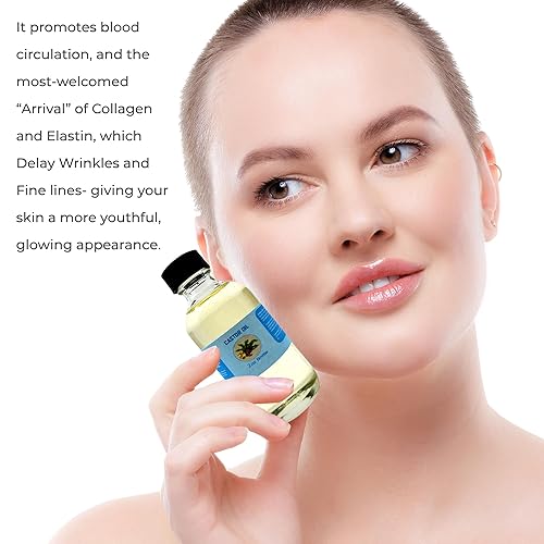 Miniatura 2 de Onisavings Aceite de ricino USDA orgánico prensado en frío, 100% puro, sin hexano, hidratante y curativo, para piel seca, crecimiento del cabello,