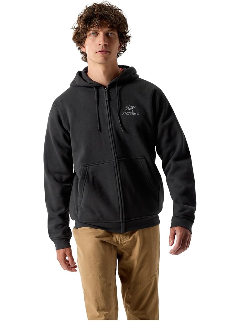 Black Arc'teryx Emblem Fleece Full-Zip Hoody