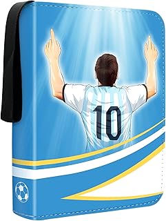 Trading Card Games Collection - Card Binder Holder, Trading Card Binder with Sleeves 4-Pocket Trading Card Album Folder Zipper Binder Card Holder Collectors Binder Album 400 Pockets, Light Blue