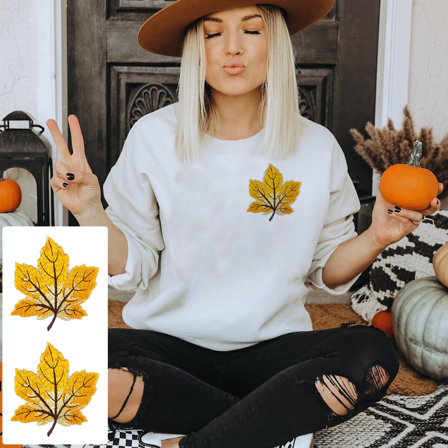 Orange Dog Paw Print Embroidered Cut Out Iron On Sew On (2" In) Lot Of - Foto 9