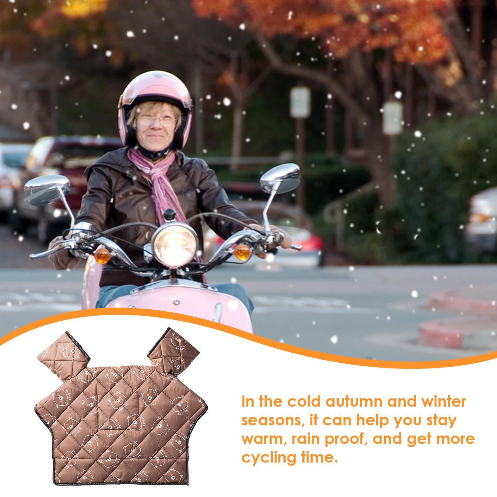Manta para motocicleta y scooter, resistente al viento, impermeable, para la pierna, accesorios para delantal, manta para patinete, manta cálida para protección de invierno