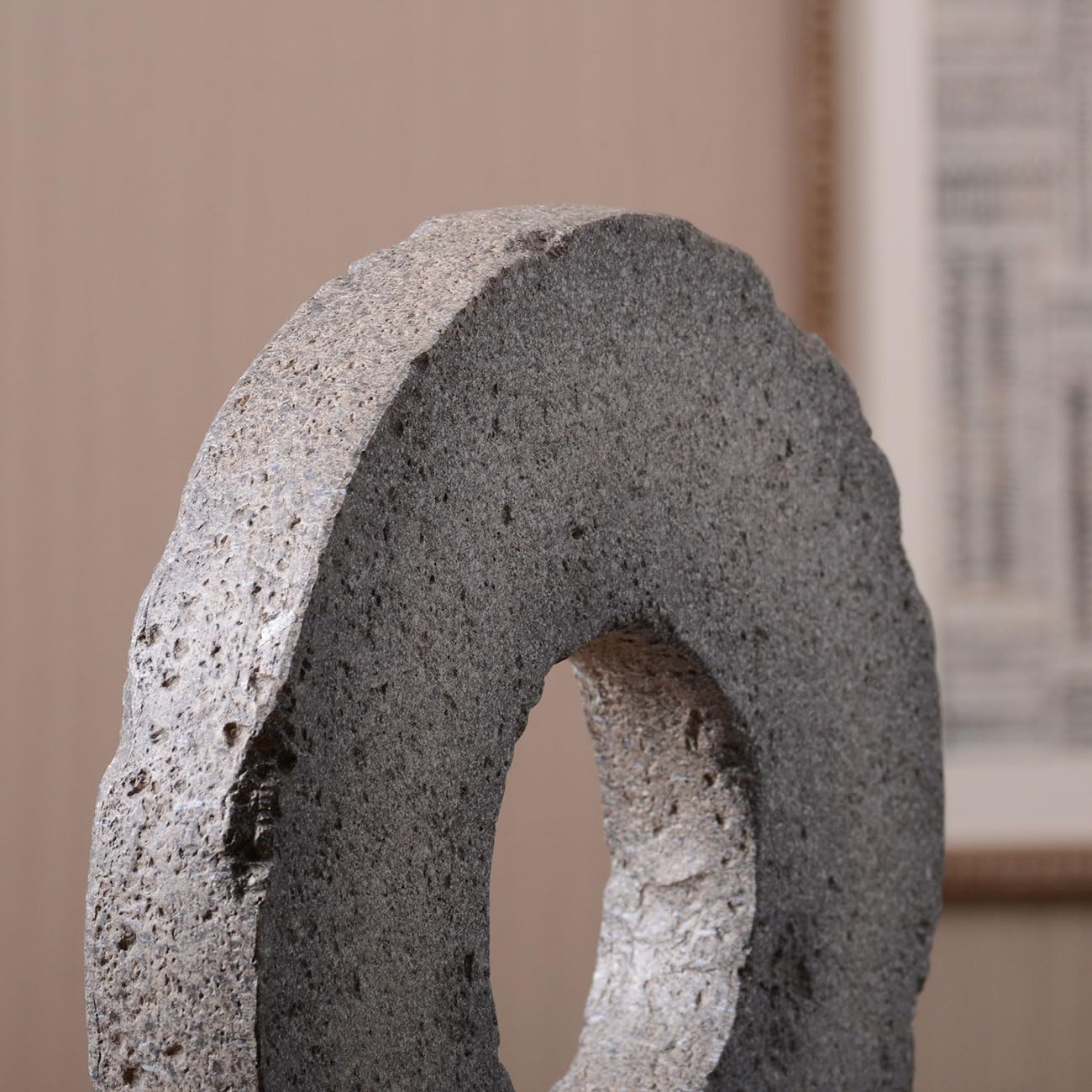HAUCOZE Scultura Astratta Statua Schermo Decorazione Moderna Arte Regalo Mensola Figurina per Scaffalf Scrivania Soprammobili Resina 35cm