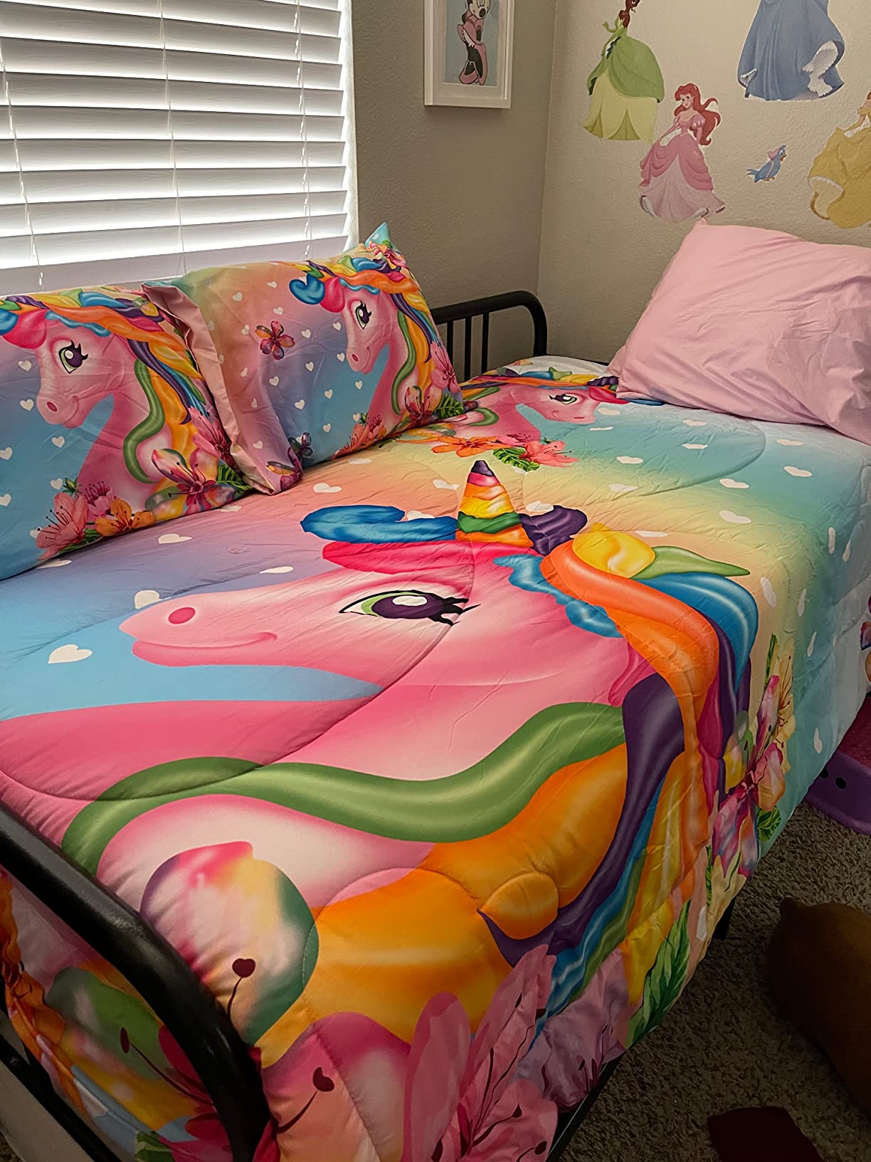 8/mo Finance Oecpkd Unicorn Comforter Sets 3 Piece Flower Girls
