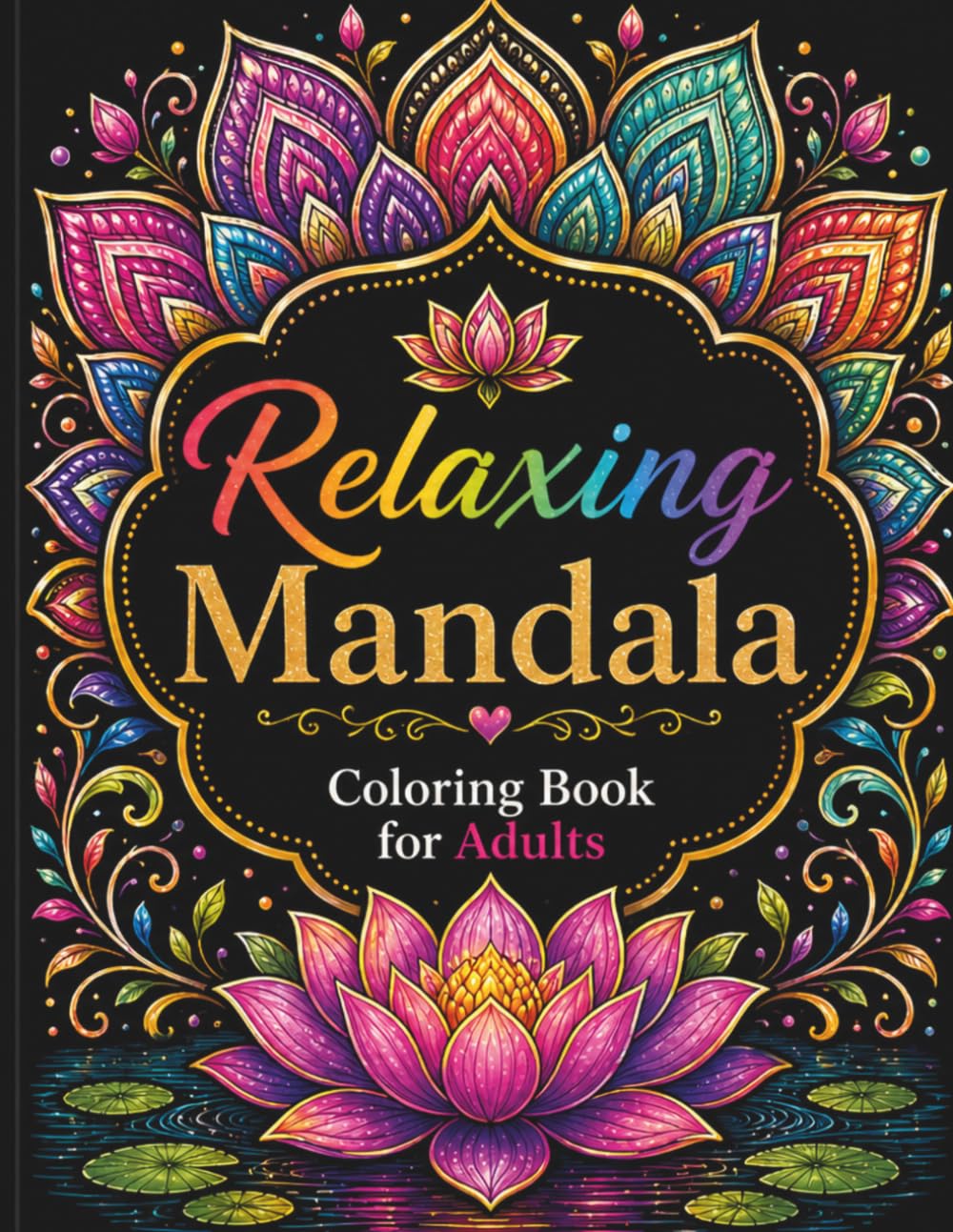 Relaxing Mandala Coloring Book for Adults: Beautiful Flower Mandalas for Stress Relief, Relaxation, and Mindfulness