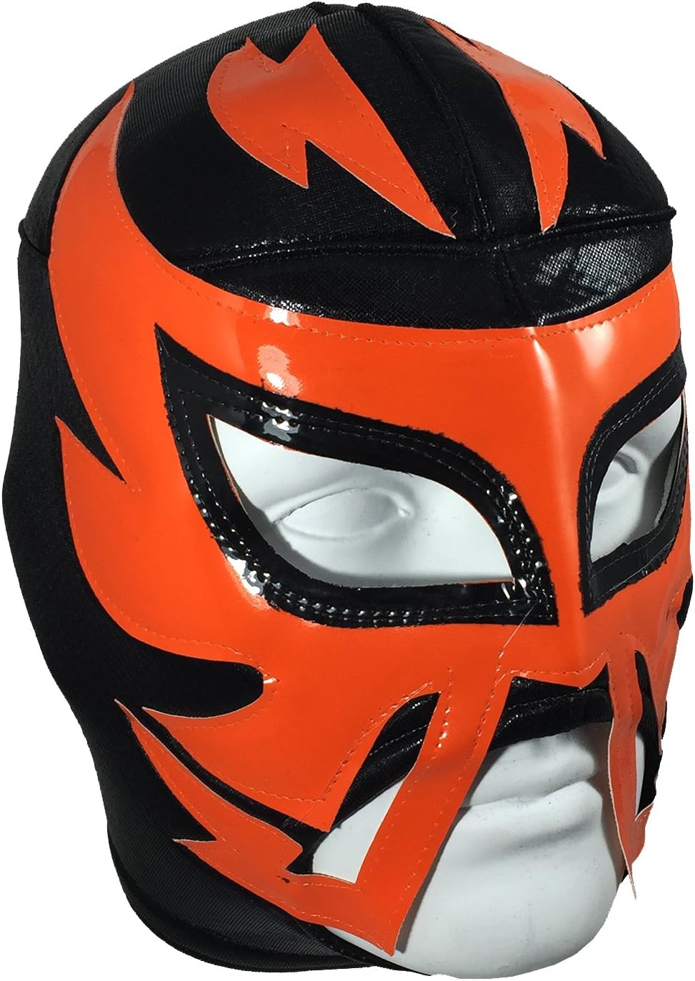 RAYMAN Adult Lucha Libre Wrestling Mask (pro-fit) Costume Wear - Black/Orange