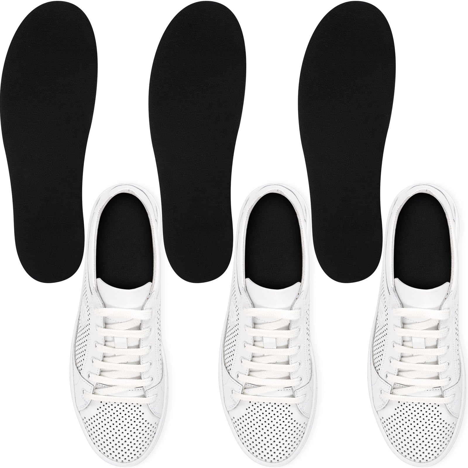 3 Pairs Women Sockless Shoe Liners
