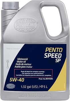 Pentosin 8044206 Pento Super Performance 5W-40 Full Synthetic Extended Life Engine Oil; 5 Liter