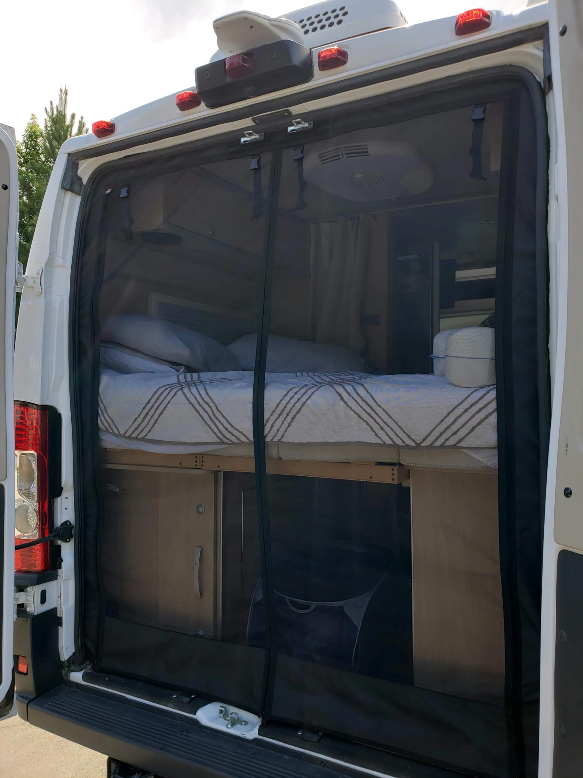 Zanzariera Zanzariera per camper Ram Promaster, Peugeot Boxer, Fiat Ducato porta posteriore