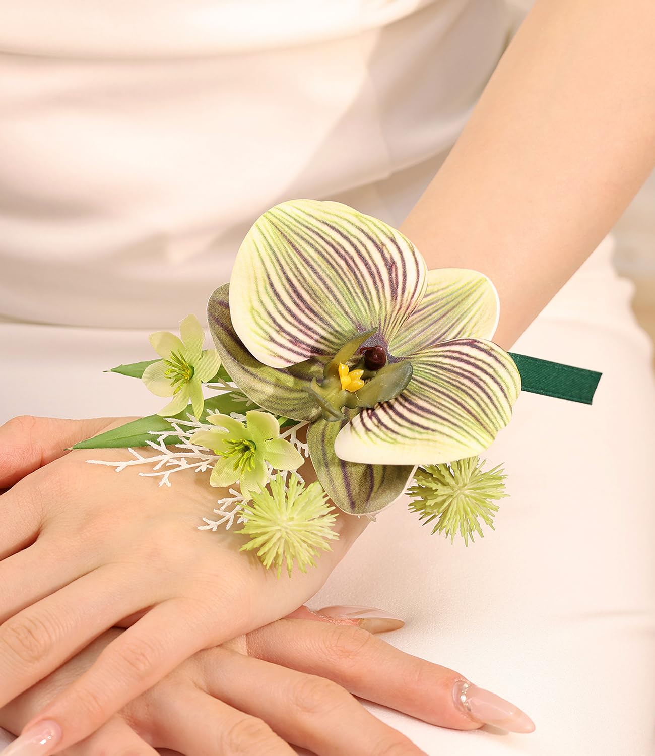Bethynas Bridal Rose Wrist Corsage – Artificial Pearl Flower Bracelet For Weddings & Prom - View #12