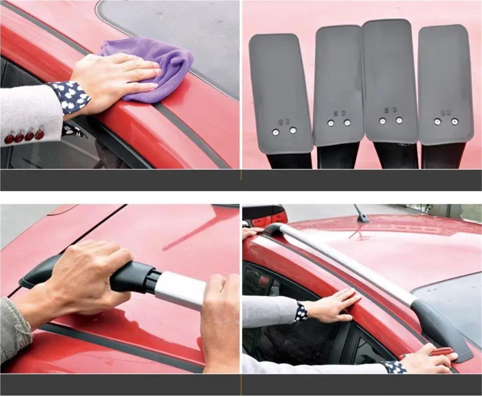 Barre Tetto Portapacchi Barra Portapacchi Per Auto Per Nissan Per Navara Per D22 Accessori(Nero)