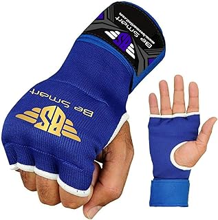 BeSmart Guantes de gel Pro para boxeo, puños acolchados, vendajes de artes marciales mixtas, Thai