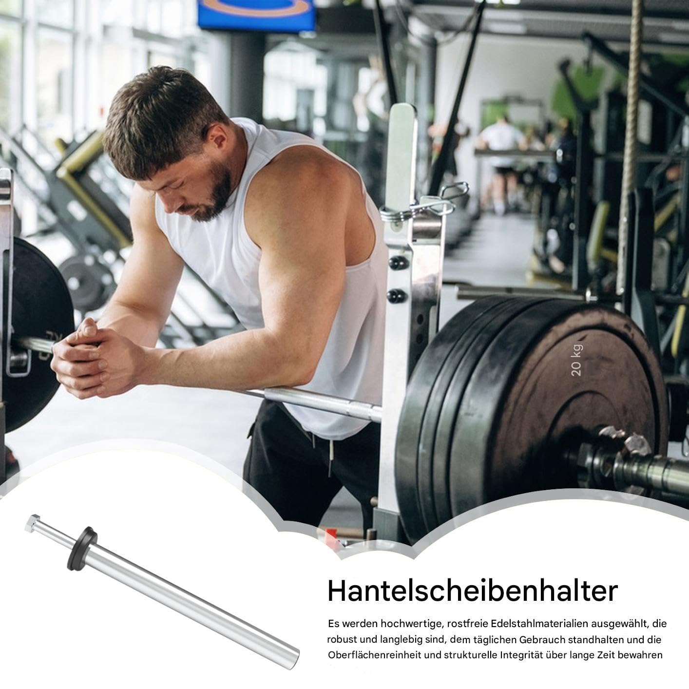 Halter Für Hantelscheiben, Edelstahl Hantelscheiben Aufbewahrung für Fitnessstudio, Stabile Und Platzsparende Barbell Zubehöre