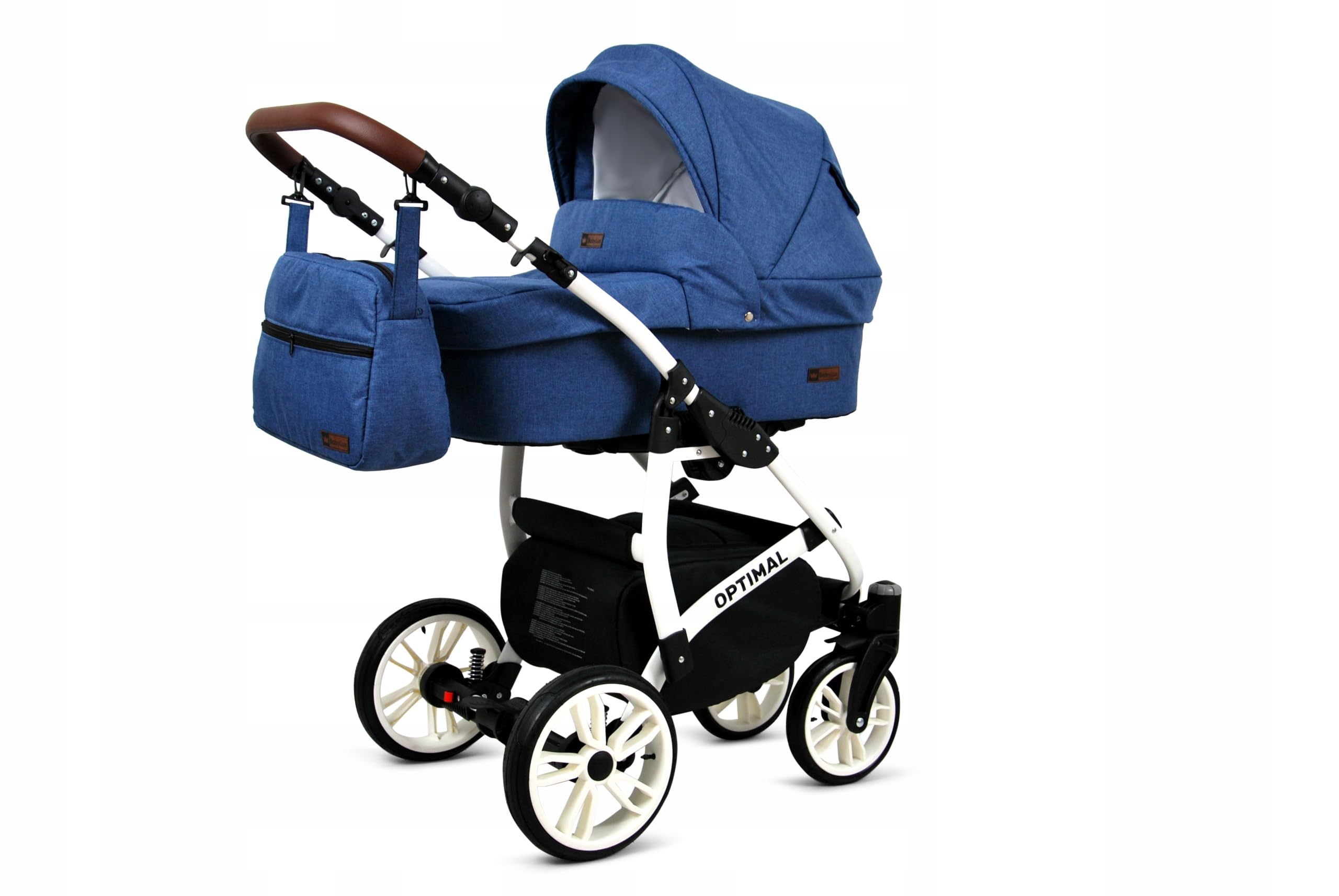 BabyLux® Kinderwagen Set 3 in 1 - Optimal - incl. Babywanne, Buggy Sportsitz, Auto-Babyschale - Autositz - Kinderwagenset - Kombikinderwagen mit Wickeltasche, Regenschutz usw.