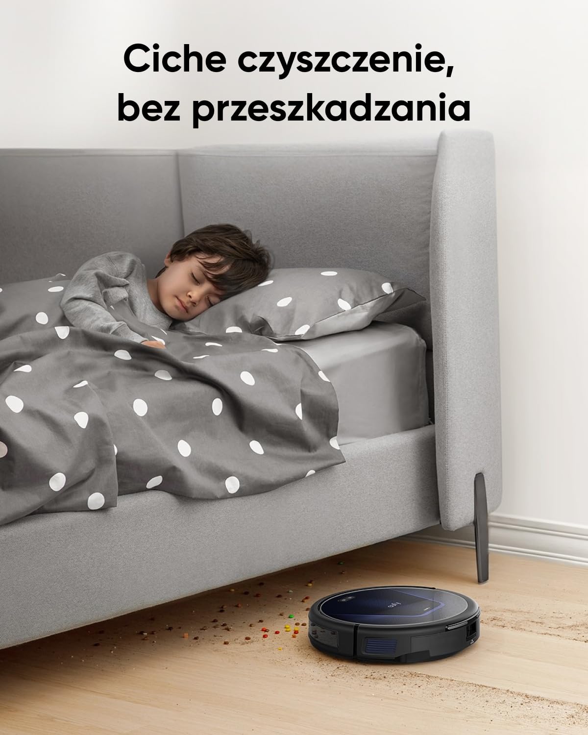 eufy G50 Automatyczny odkurzacz z silnym ssaniem 4000 Pa, dynamiczna nawigacja, grzebień Pro-Detangle, szczotka rolkowa, idealny do sierści zwierząt, twardych podłóg, dywanów