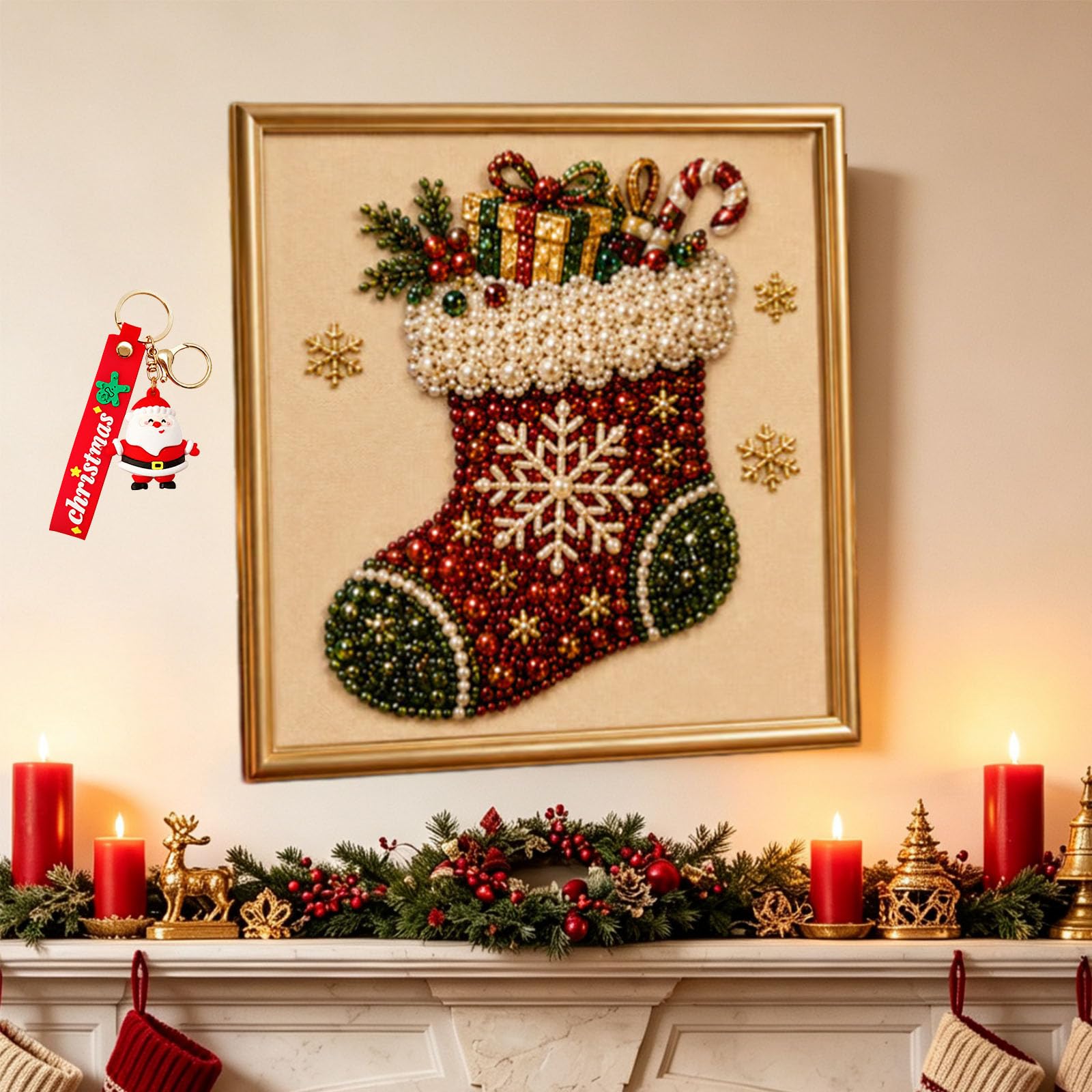 zoocco Christmas Pearl Diamond Art Kit with Ornament (EE)