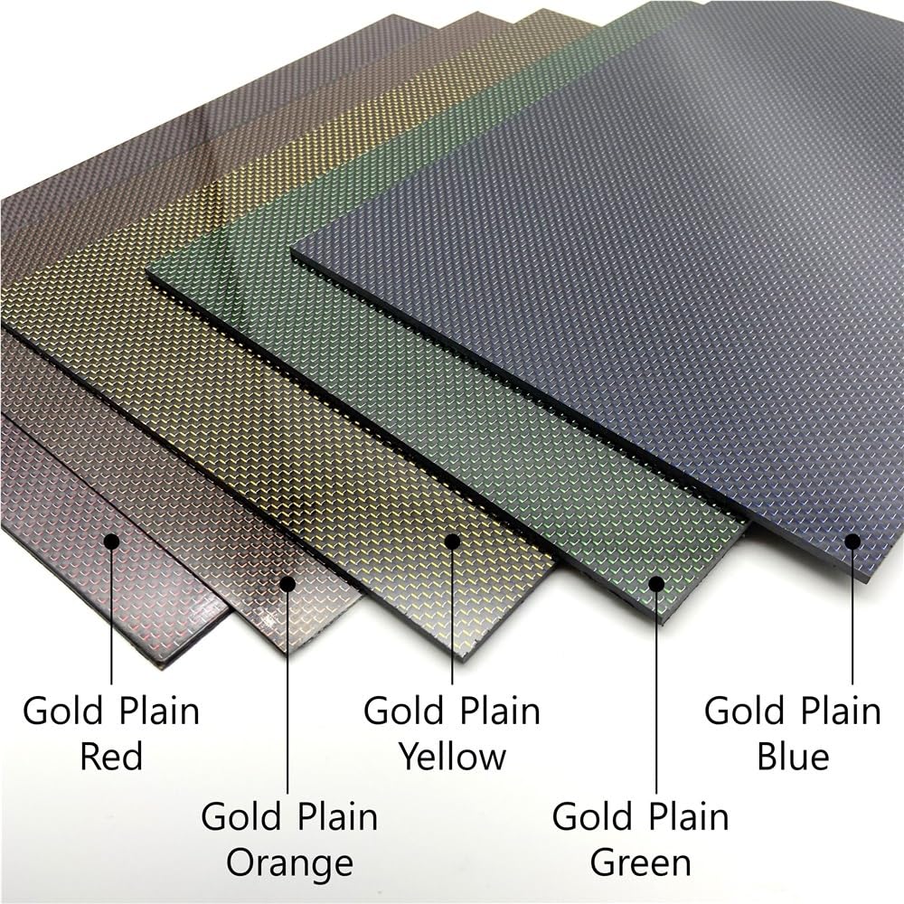 Arkusze z włókna węglowego, Płyta z włókna węglowego 3K 400 mm x 200 mm wielokolorowa, grubość 1,0–3,0 mm(Blue,1.5mm)