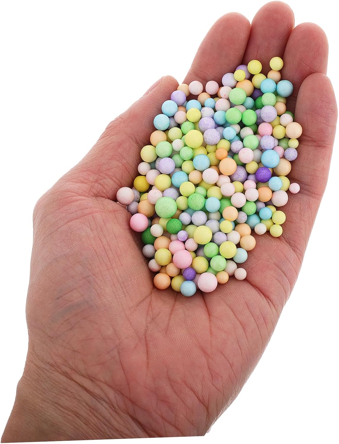 YARNOW 100g Foam Beads Colorful Balls for Crafts Bean Bag Filling and Decorative Vase Fillers Safe and Soft Stuffing for Relaxation and Creative Projects