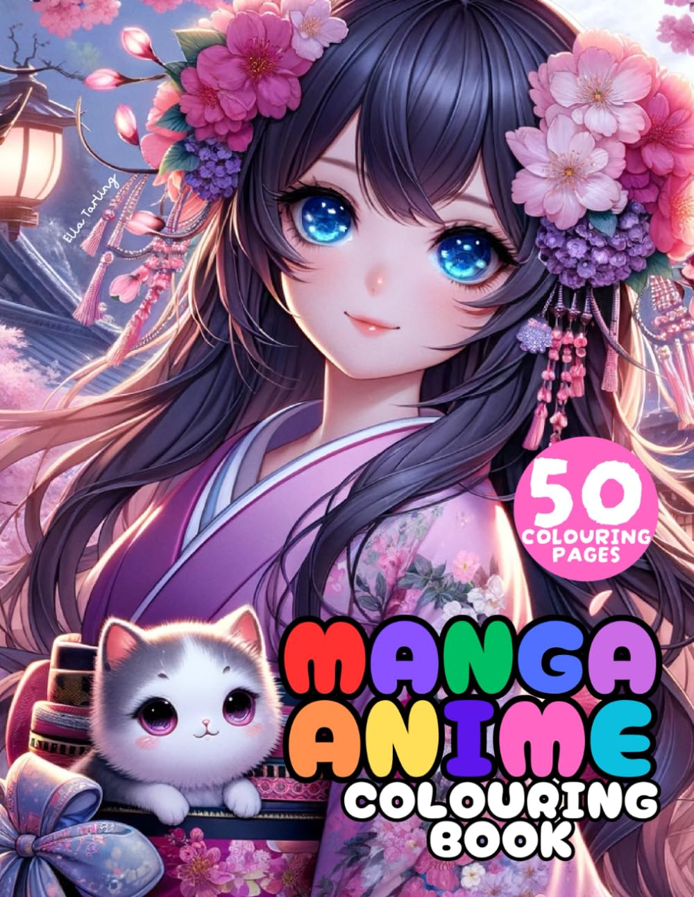 Manga Anime Shojo Colouring Book for Girls Aged 8-12: The Perfect Gift for Creative Teens, Girls and Boys: 50 Beautiful Designs Including Enchanting ... Magical Scenes for Colouring and Relaxation