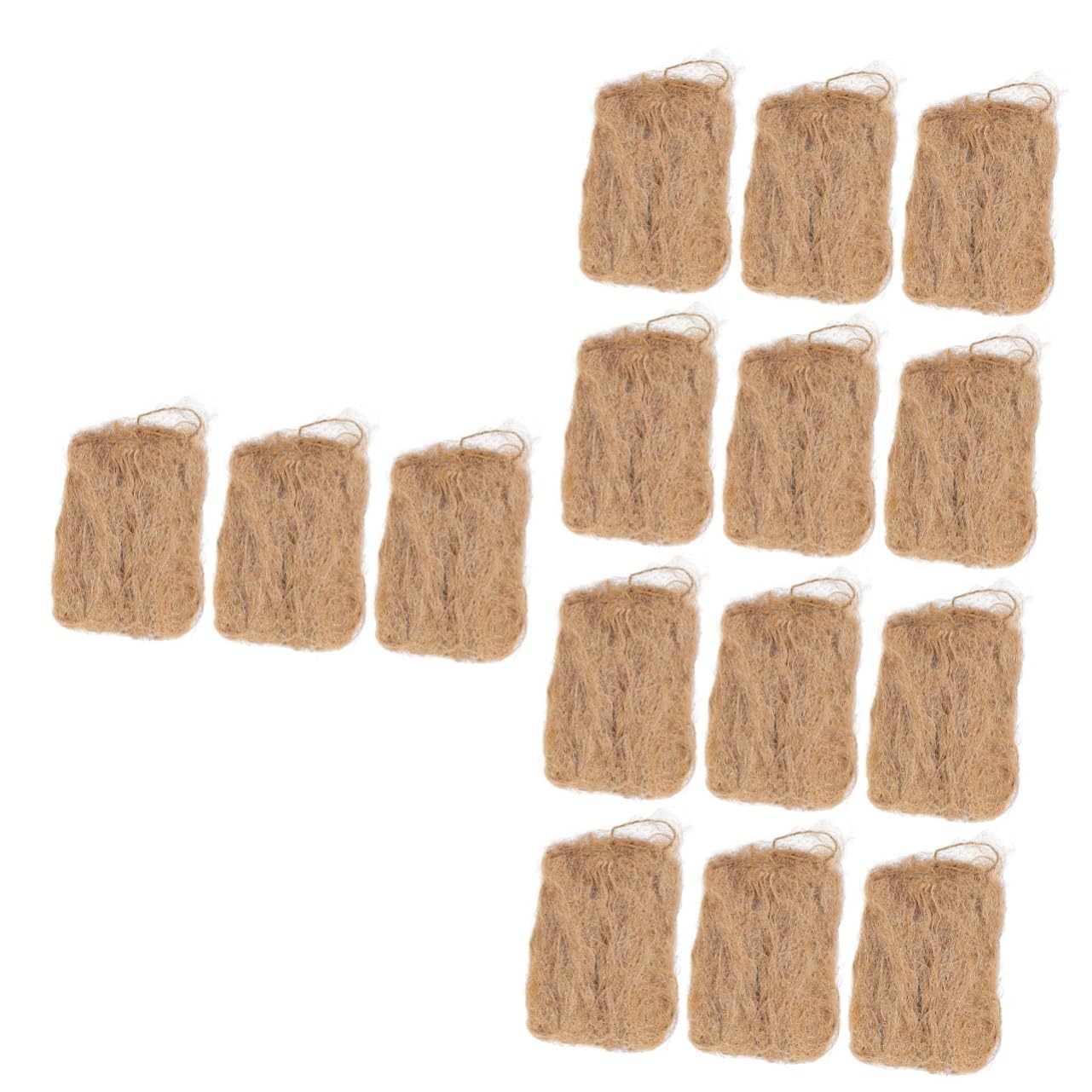 HEMOTON 5 Ensembles Soie De Jute Allume-feu Pratique Allume-feu Professionnel Outil De Feu Extérieur Accessoire De Camping Outil De Feu De Camping Allume Feu Light Brown 3 Pièces * 5