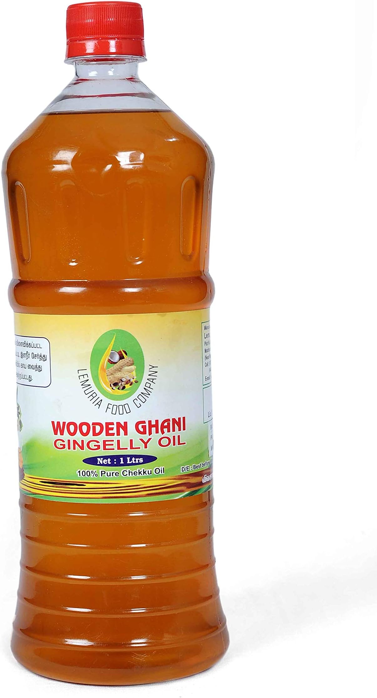 Lemuria Food Company Wooden Ghani Gingelly Oil (1 LTR)