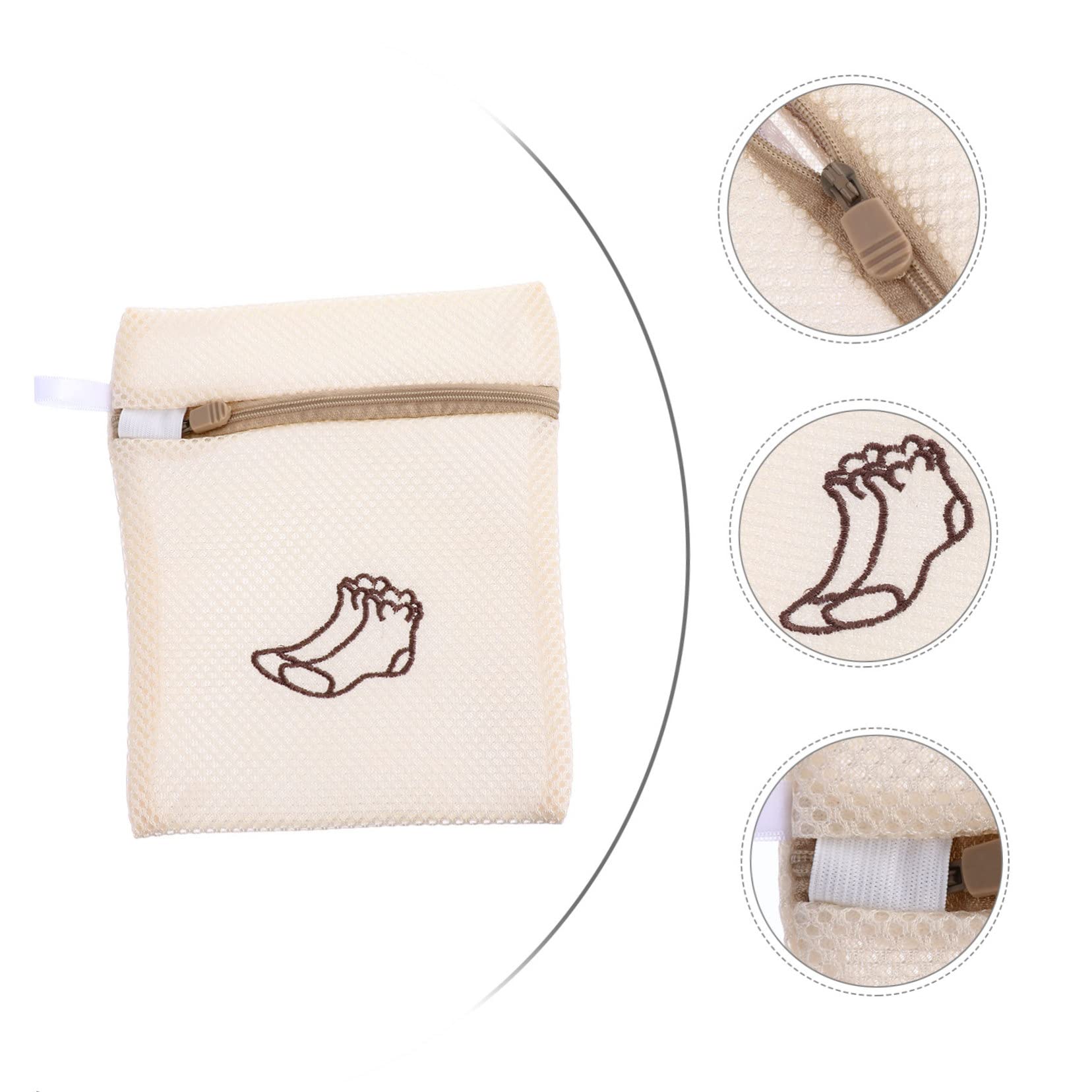 PRETYZOOM 15stücke Teiliges Waschbeutel Für Unterwäsche Und Socken Dicke Netzstruktur Waschmaschinenfest Für Zuhause Und Reisen Beige